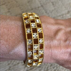 Elegant Gold-Tone Bangle Bracelet